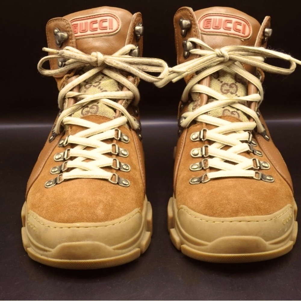 Original Journey GG Leather Trekking Boots Men size 11.5 US - Picture 6 of 17